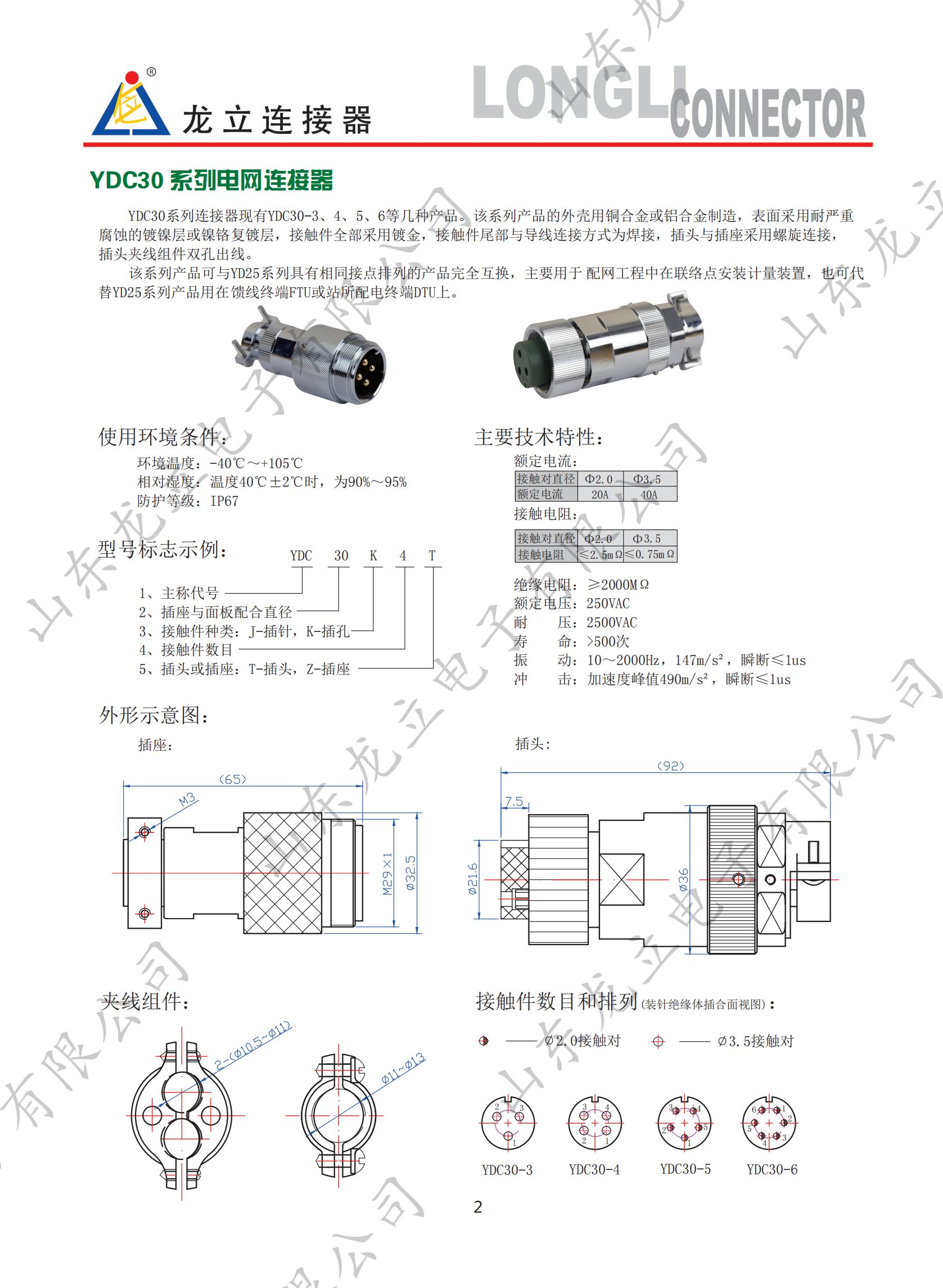 YDC30系列電網(wǎng)連接器(圖1)
